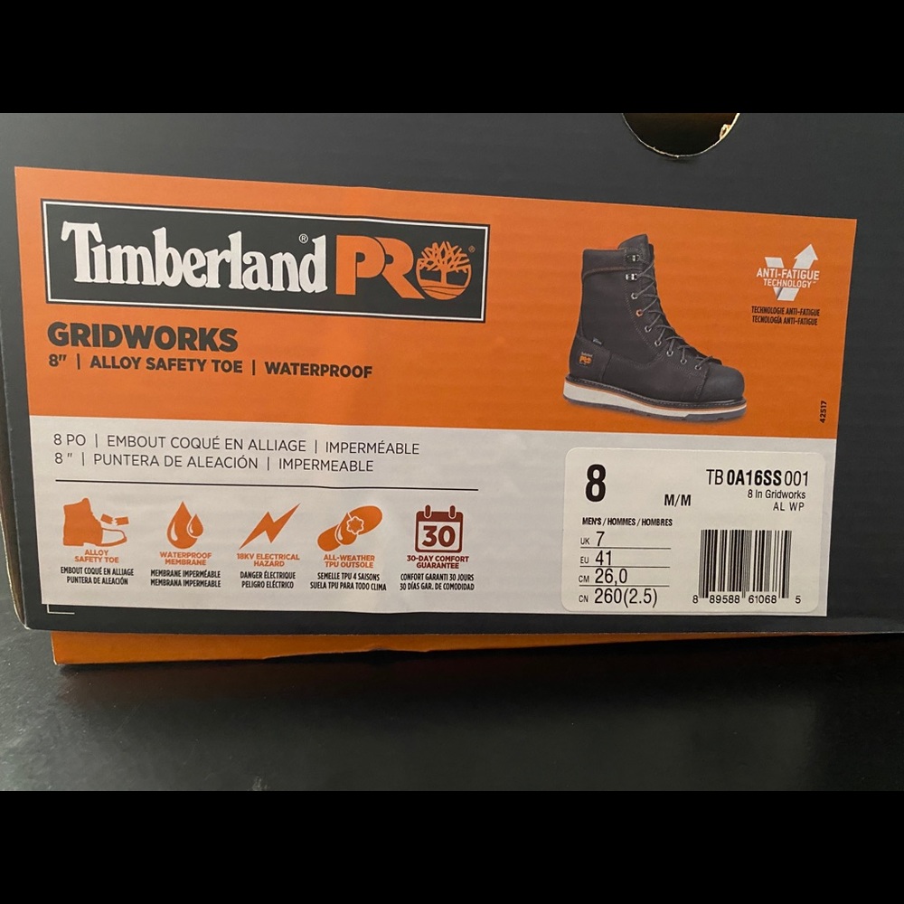 Timberline Pro Men’s Gridworks 8” Alloy Safety Toe